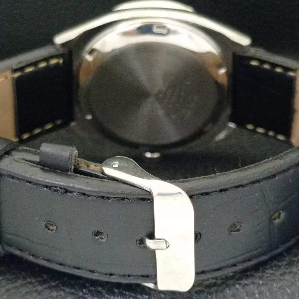 Vintage 1976 Citizen Automatic Mens Silver Watch W/daydate & Gold accents